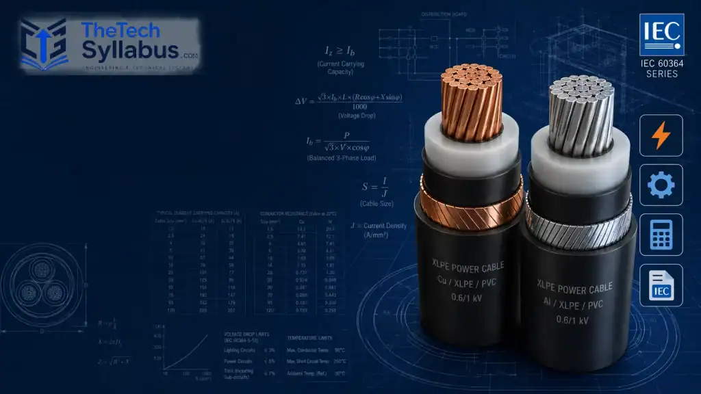 IEC power cables with copper and aluminum conductors for electrical wiring.