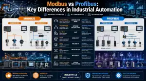 Modbus vs Profibus industrial automation comparison