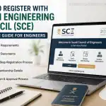 Guide to registering with Saudi Engineering Council (SCE) for engineers.
