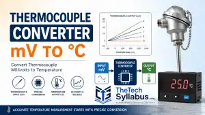 Thermocouple Converter mV to Celsius and Celsius to mV calculator