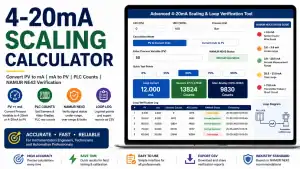 Advanced 4-20mA scaling and loop verification tool for engineers.