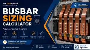 Busbar sizing calculator for accurate, IEC-compliant power distribution design.