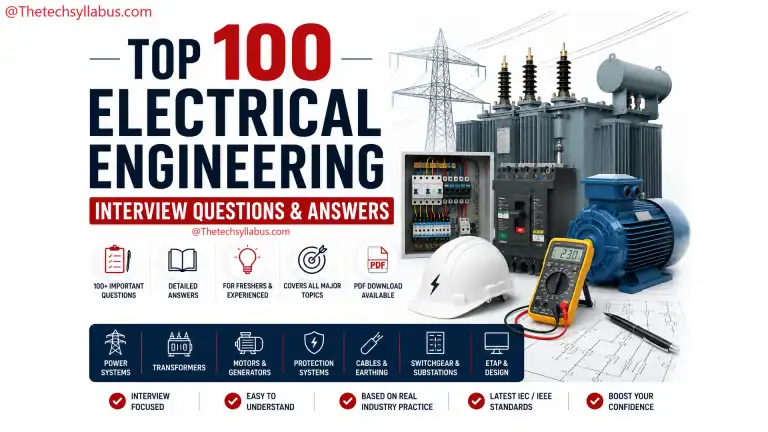 Top 100 Electrical Design Engineering Interview Questions & Answers