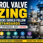 Control valve sizing according to ISA standards